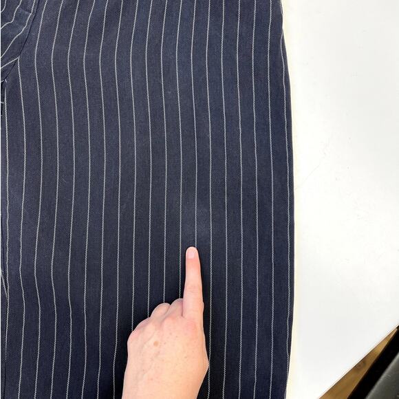 Eileen Fisher Cropped Wide Leg Tencel Pants Elastic Waist Lightweight - Large - Picture 5 of 14